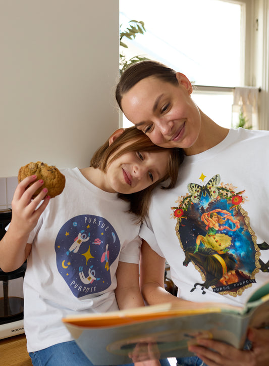 'Galaxy Wisdom' Organic cotton kids t-shirt