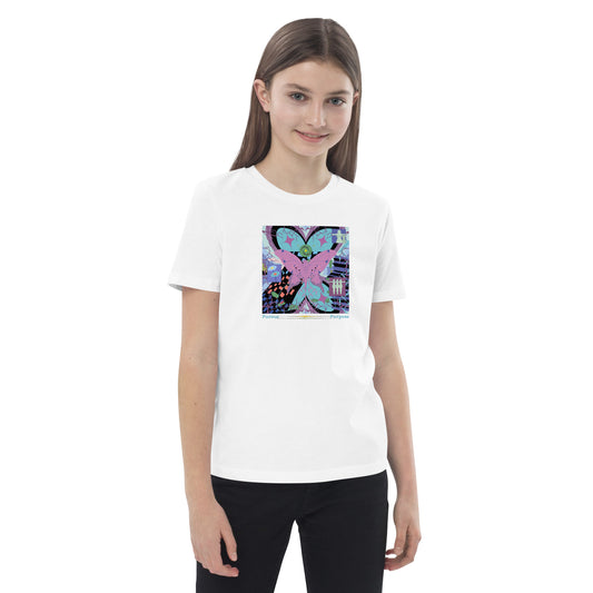 'Shiny Bloom' Organic cotton kids t-shirt