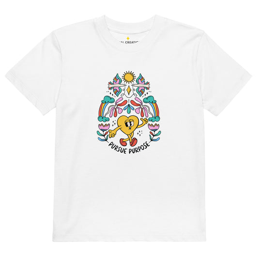 'The Heart as the Guide' Organic cotton kids t-shirt