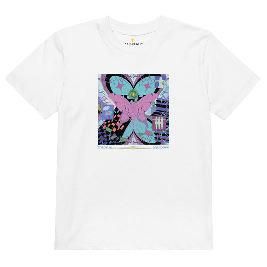 'Shiny Bloom' Organic cotton kids t-shirt