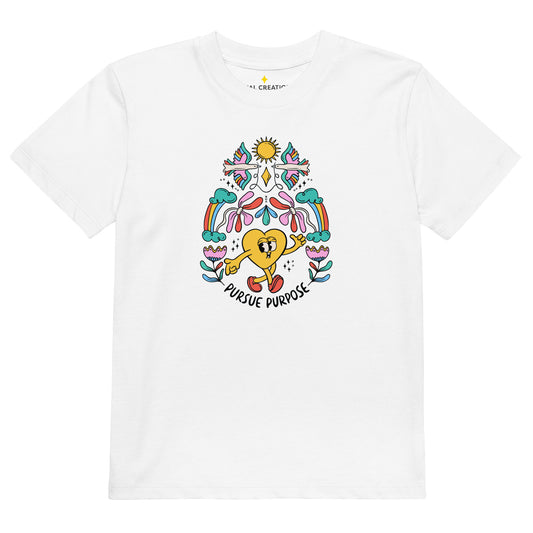 'The Heart as the Guide' Organic cotton kids t-shirt