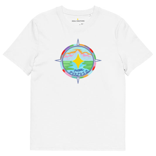 'Compass of Purpose' Unisex organic cotton t-shirt