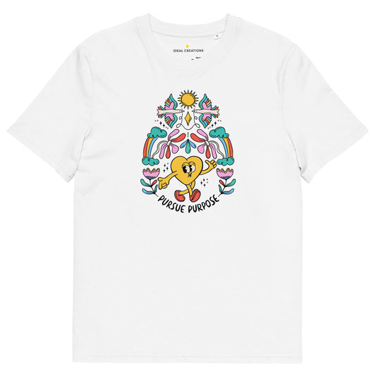 'The Heart as the Guide' Unisex organic cotton t-shirt