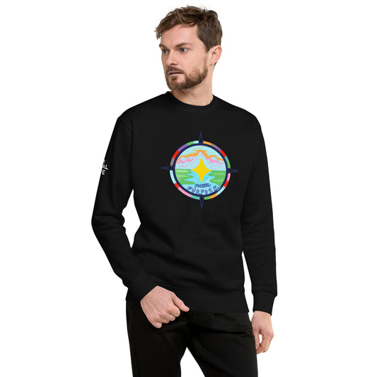 ""Let Your Goal Be Your Compass"" Unisex Premium Sweatshirt